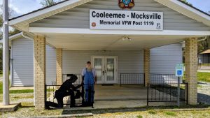 Cooleemee Mocksville Memorial VFW Post 1119 with Commander Wayne Seamon.