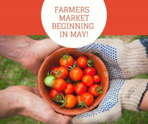 Farmers Market Opens May 1st, 2019