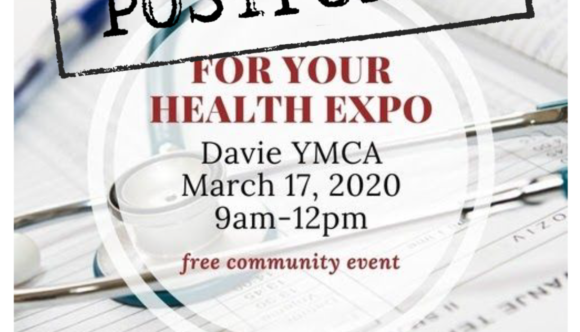 FOr Your Health Expo at the Davie Family YMCA postponed until June
