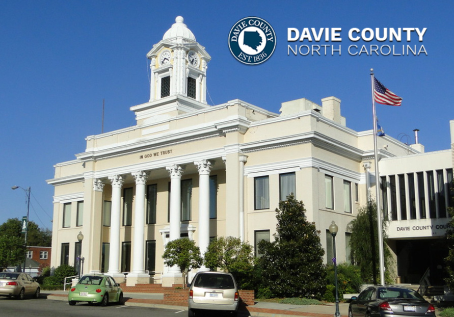 Davie County Courthouse in Historic downtown Mocksville