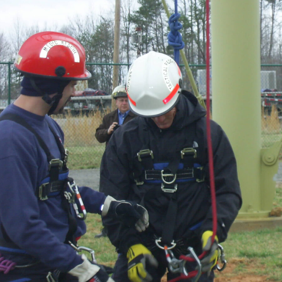 Mocksville Fire Department Fire and Rescue Training pic of rope training