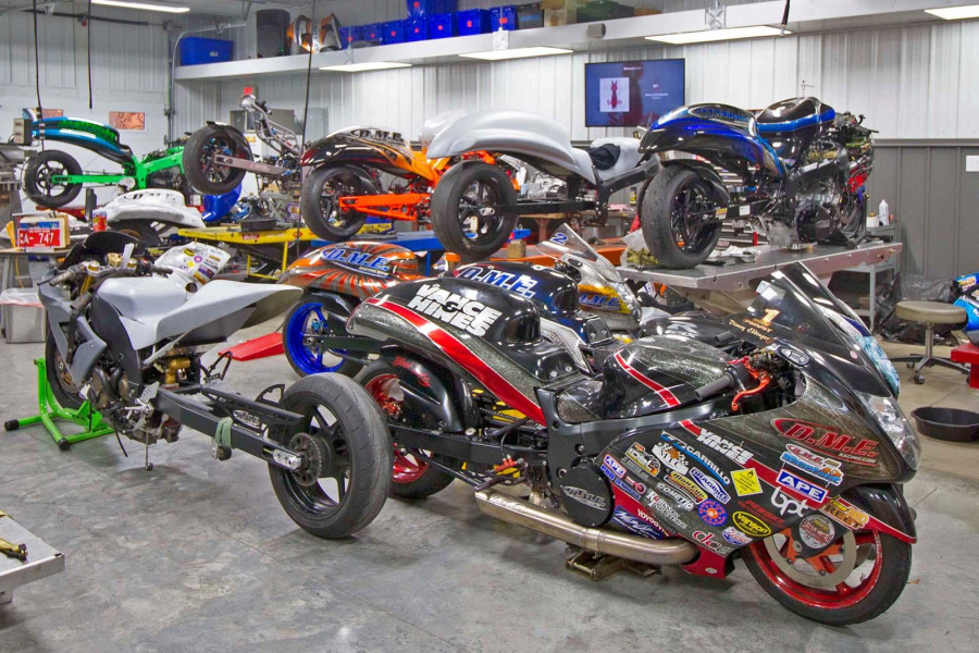 During race season the shop is always buzzing with performance-based tuning work. 
