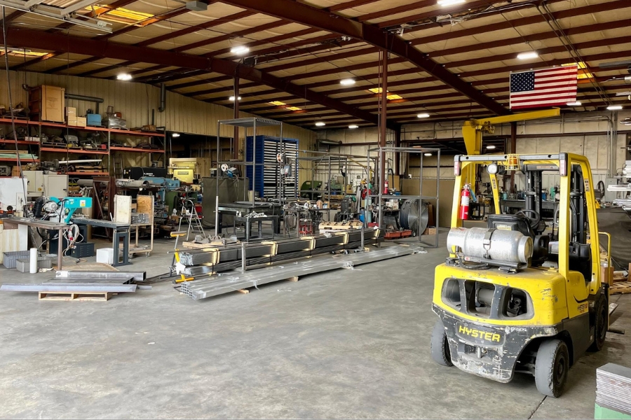 The factory floor at Fuller Welding is equipped to provide full-service solutions to its customers, from design to assembly. 